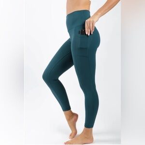 Yogalicious Teal Leggings with pockets